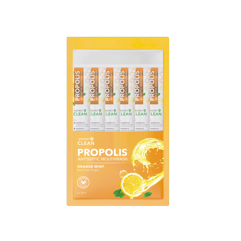 Secret Clean Orange Mint Mouthwash (Sachet 6x10ml)