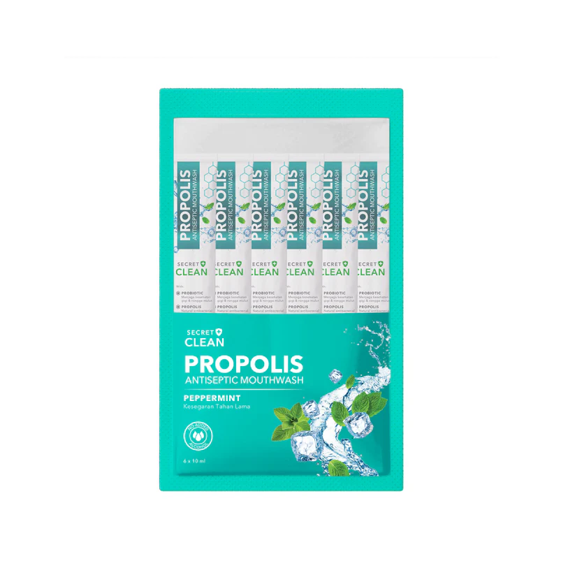 Secret Clean Peppermint Mouthwash (Sachet 6x10ml)